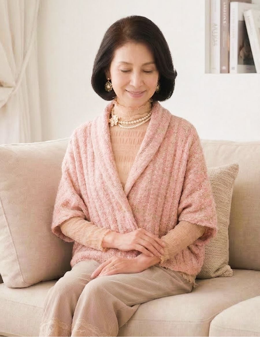 ニットケープ 肩掛け 6カラー