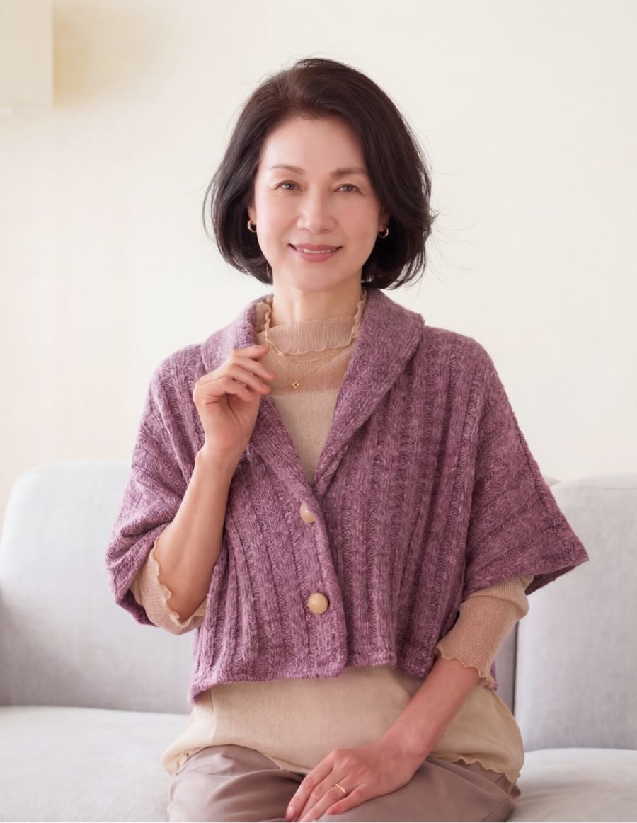 ニットケープ 肩掛け 6カラー