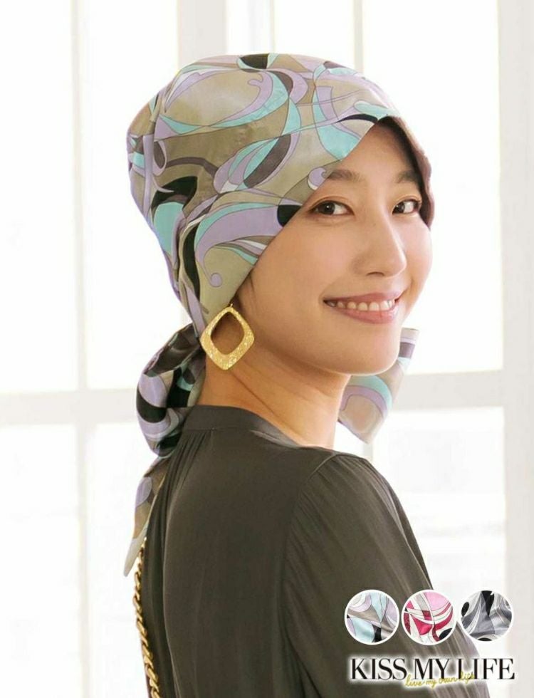 医療用帽子　オードリー　プッチ柄