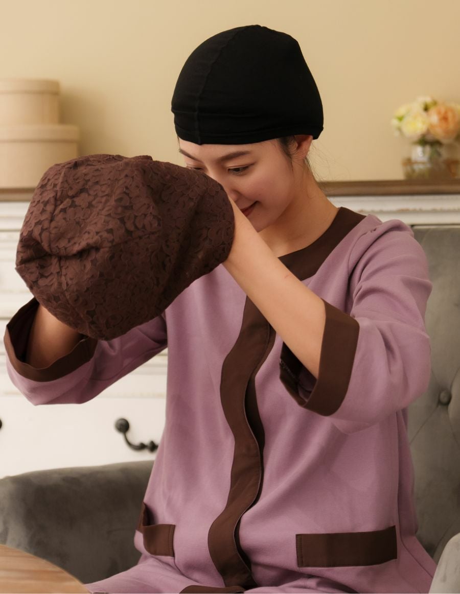 医療用帽子(ケア帽子) インナーキャップ/日本製 オーガニックコットン100%