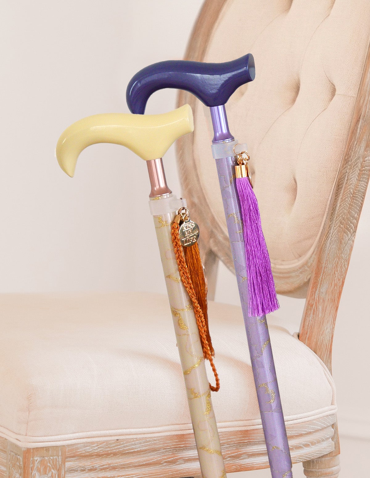 伸縮おしゃれ杖 -BONBON STICK- Bardot / レース柄