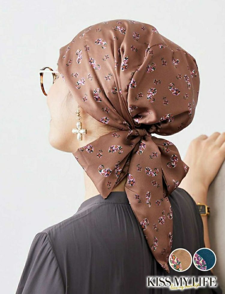 医療用帽子　オードリー　プチペイズリー