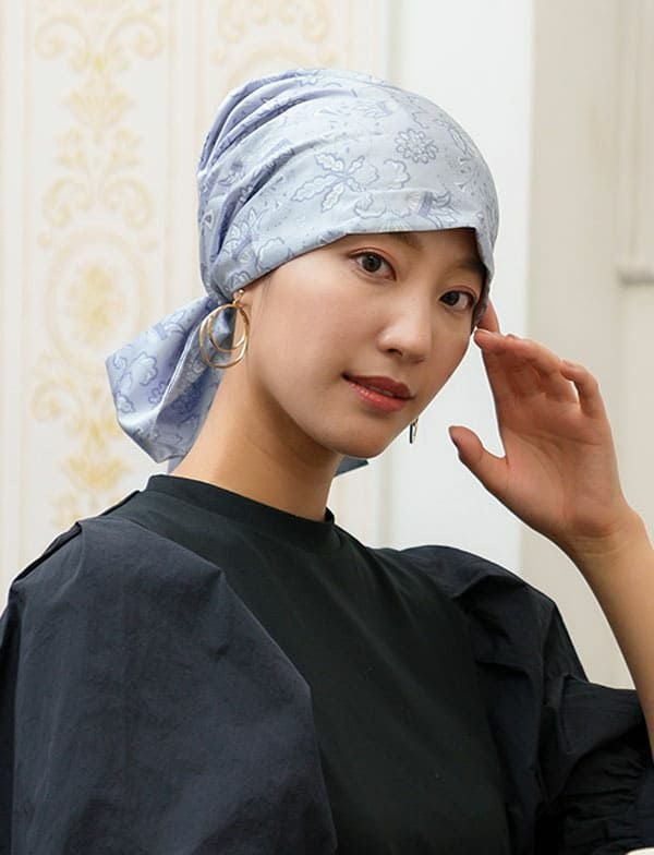 医療用帽子　オードリー　オリエンタル柄