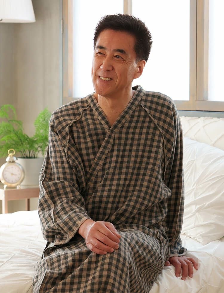 新品未使用 キャシーブラウン パジャマ ねまき 半額】介護用パジャマ メンズ ブリティッシュチェック柄 前開き 浴衣