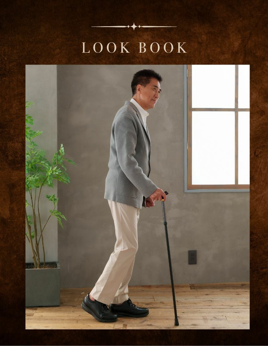 メンズ 伸縮杖 -B.B. STICK- グレンチェック