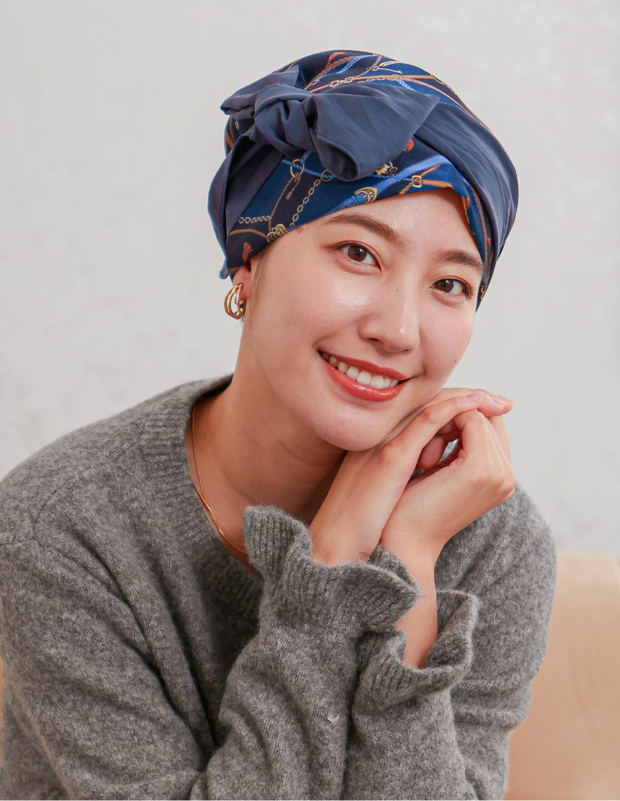 医療用帽子(ケア帽子) -Audrey- スカーフタイプ/Le charme（ル・シャルム）