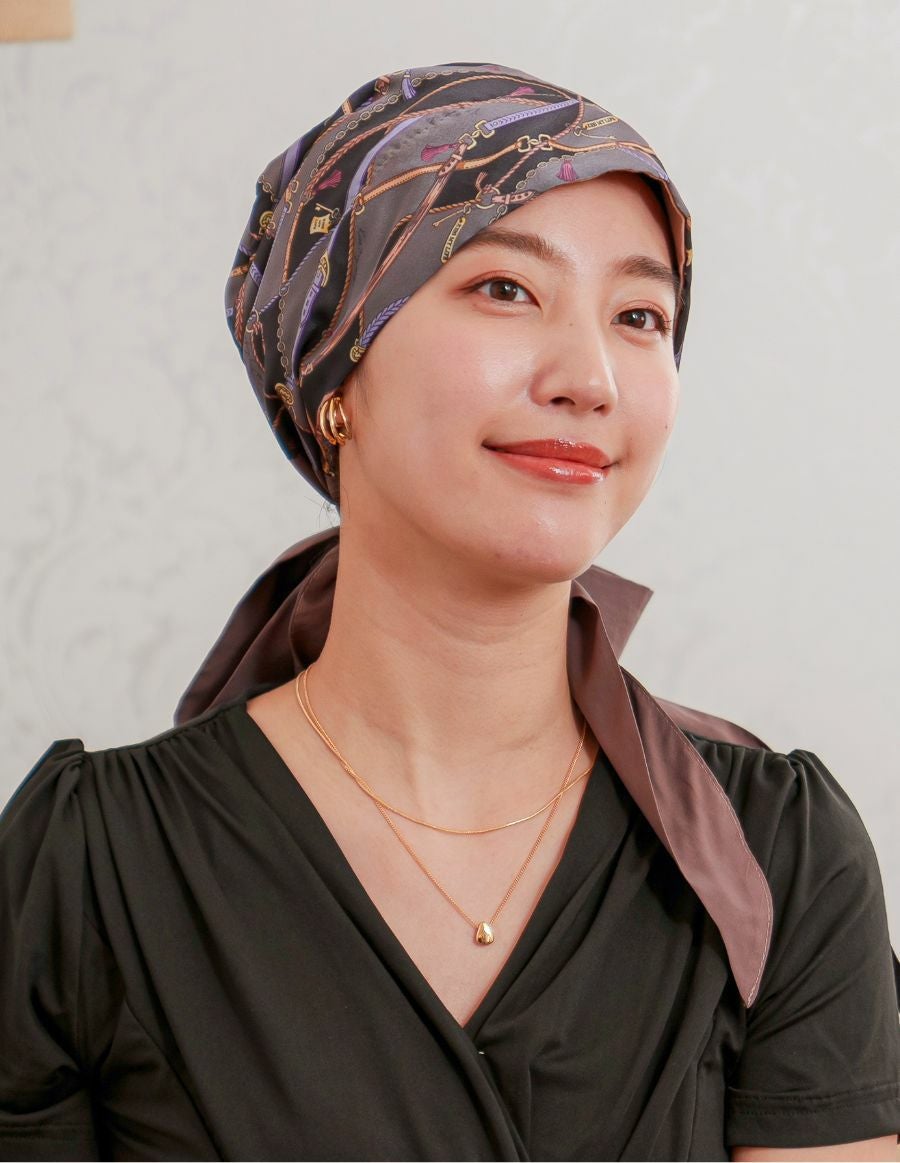 医療用帽子(ケア帽子) -Audrey- スカーフタイプ/Le charme（ル・シャルム）