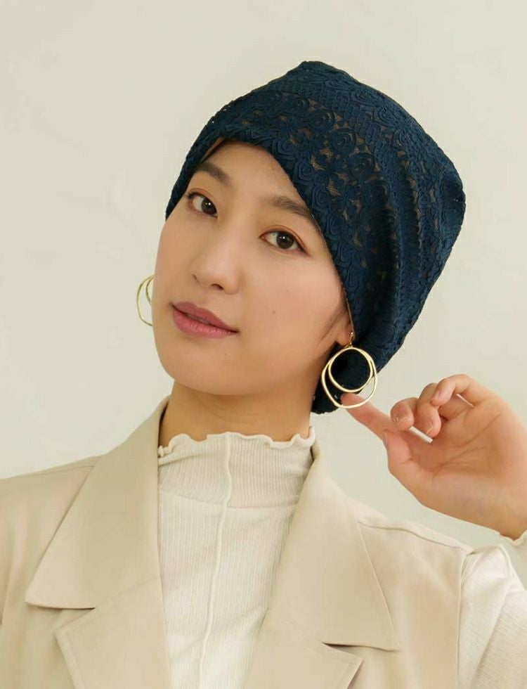 夏の治療乗り切りセット　医療用帽子(ケア帽子)グレースレース