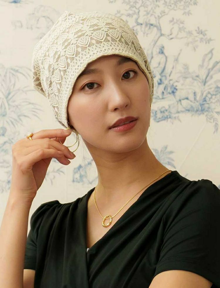 夏の治療乗り切りセット　医療用帽子(ケア帽子)グレースレース