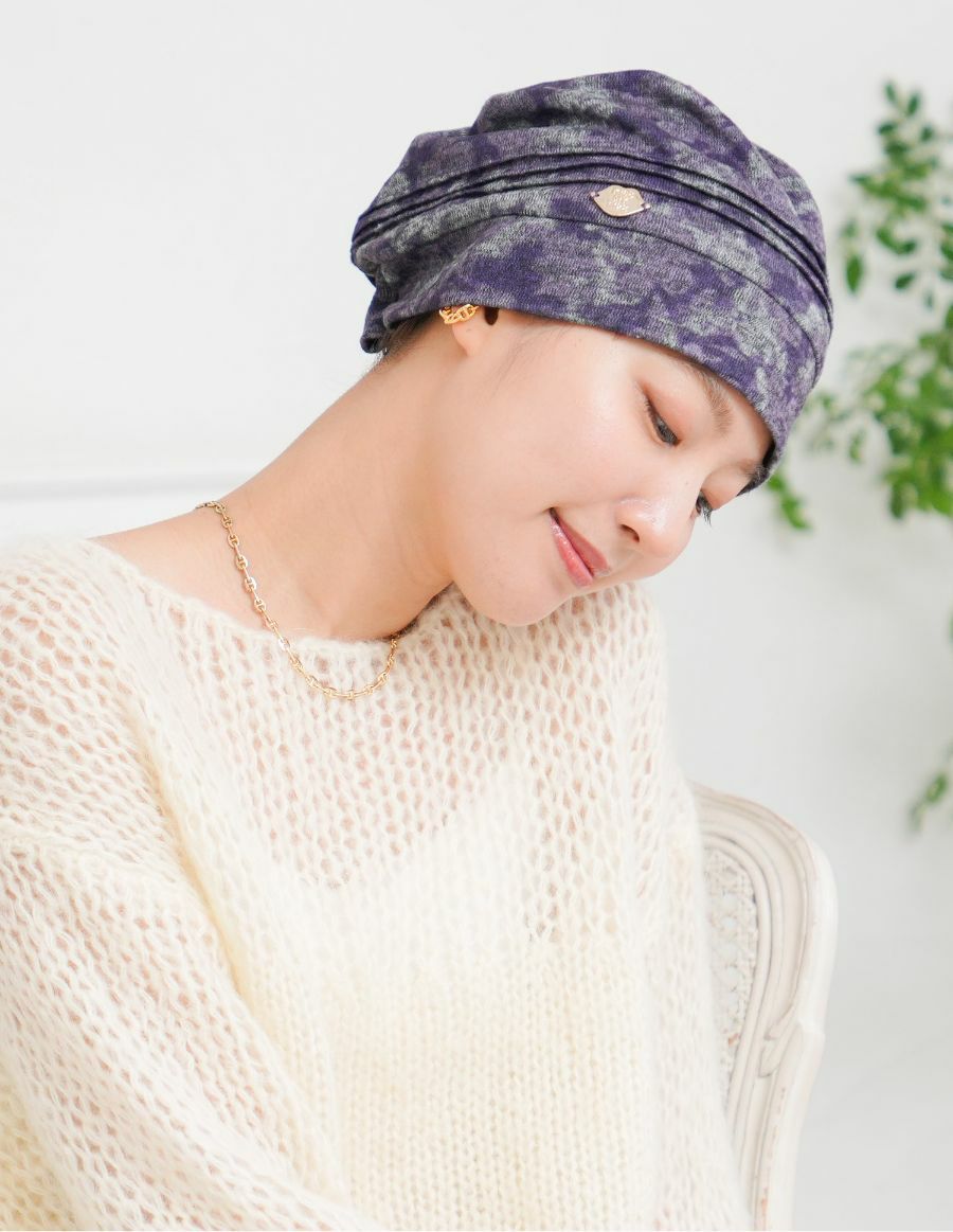 医療用帽子(ケア帽子) -Jean- 水彩柄