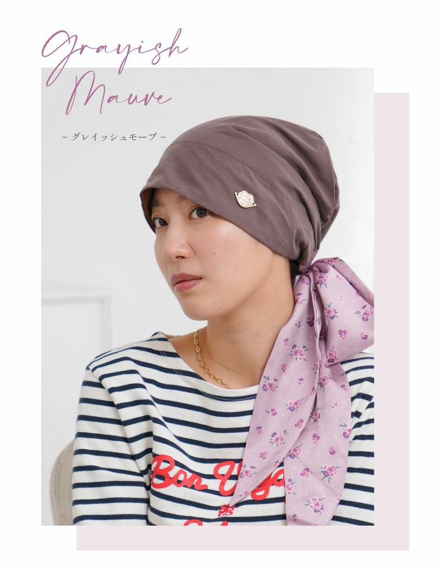 医療用帽子(ケア帽子) -Audrey LUXE- スカーフタイプ/Petite Bloom 小花柄