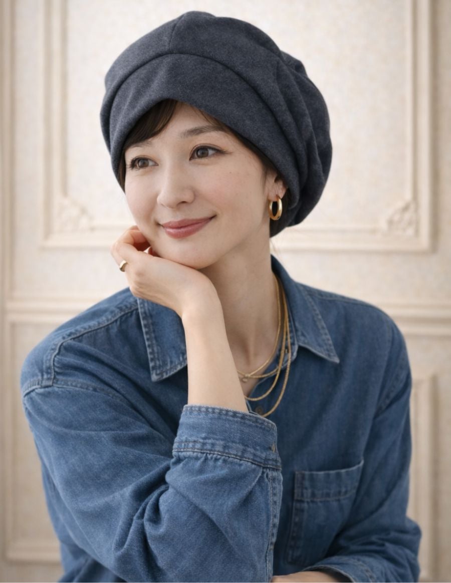 医療用帽子(ケア帽子) -Jean- Atelier Beret