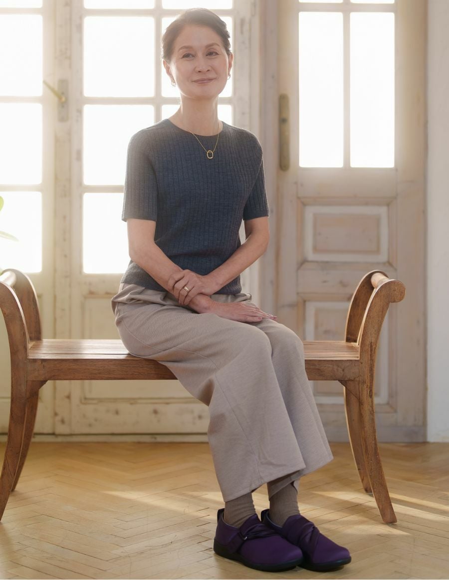 あゆみシューズ エレガントマジック【3E】 介護靴 室内用ケアシューズ