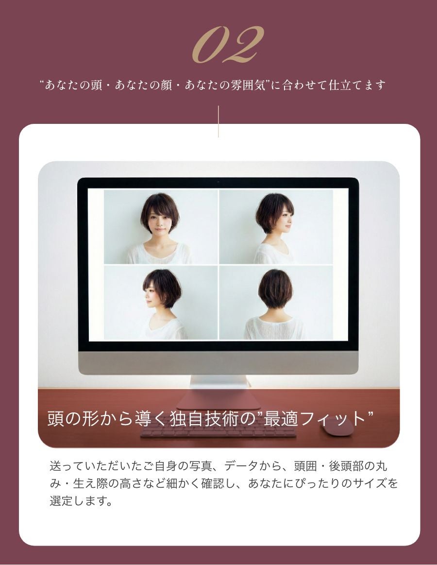 パーソナルフィットウィッグ　 似合わせウイッグ セット