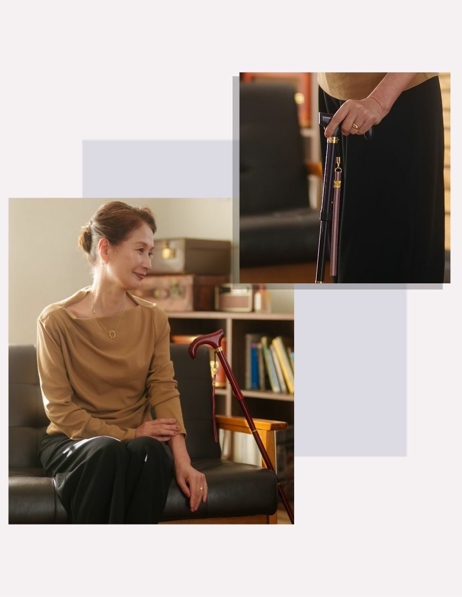 カーボン製 おしゃれ折りたたみ杖