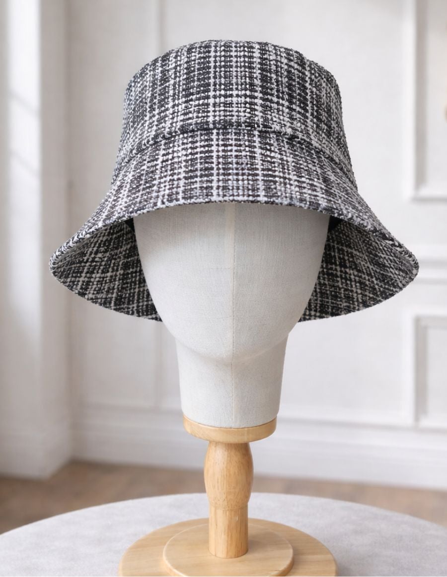 医療用帽子(ケア帽子) -Brigitte-つば付きタイプ/ソフトツイードリボン/クールマックス仕様